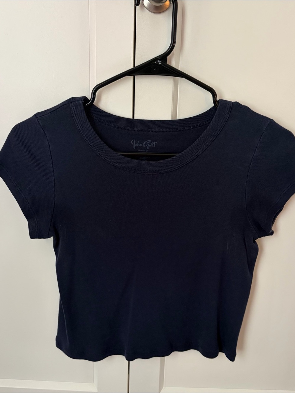Brandy Melville Cotton Navy Blue Top